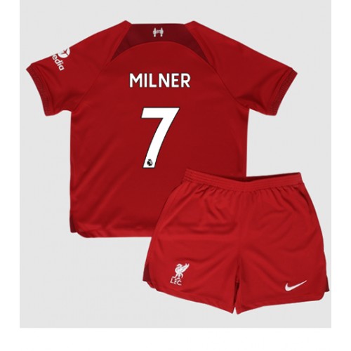Liverpool James Milner #7 Hjemmedraktsett Barn 2022-23 Kortermet (+ Korte bukser) Liverpool James Milner #7 Hjemmedraktsett Barn 2022-23 Kortermet (+ Korte bukser)